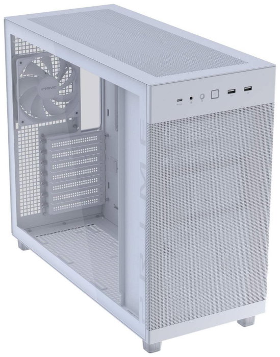 Asus PRIME AP303 TG White Caja PC Torre ATX, USB-C, Cristal Templado, Blanca