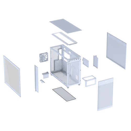 Asus PRIME AP303 TG 90DC00V3-B39010 Caja de PC Blanca