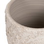 Macetero Blanco Rústico Cerámica 30 X 30 X 40 cm