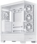 Asus A31 PLUS TG ARGB White - Caja Ordenador Middle Tower con Ventana de Vidrio Templado, ARGB, USB-C, ATX, Negra