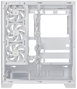 Asus A31 PLUS TG ARGB White - Caja Ordenador Middle Tower con Ventana de Vidrio Templado, ARGB, USB-C, ATX, Negra