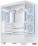 Asus A31 PLUS TG ARGB White - Caja Ordenador Middle Tower con Ventana de Vidrio Templado, ARGB, USB-C, ATX, Negra