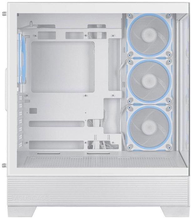 Asus A31 PLUS TG ARGB White - Caja Ordenador Middle Tower con Ventana de Vidrio Templado, ARGB, USB-C, ATX, Negra