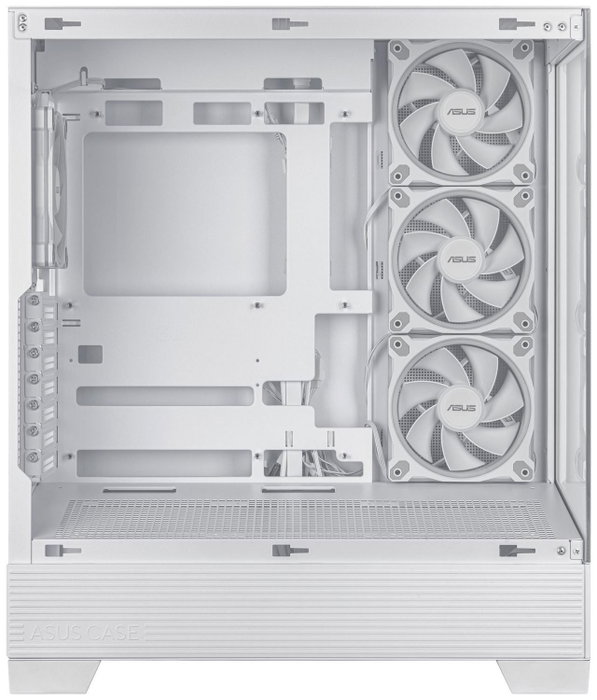 Asus A31 PLUS TG ARGB White - Caja Ordenador Middle Tower con Ventana de Vidrio Templado, ARGB, USB-C, ATX, Negra