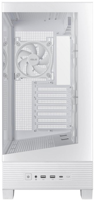 Asus A31 PLUS TG ARGB White - Caja Ordenador Middle Tower con Ventana de Vidrio Templado, ARGB, USB-C, ATX, Negra