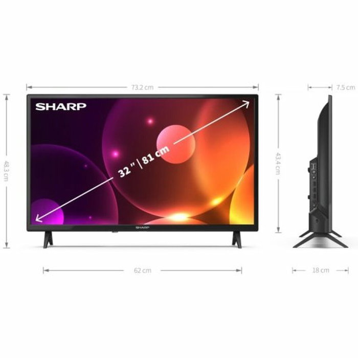 Sharp 32FA2E Televisor 32 pulgadas HD Negro