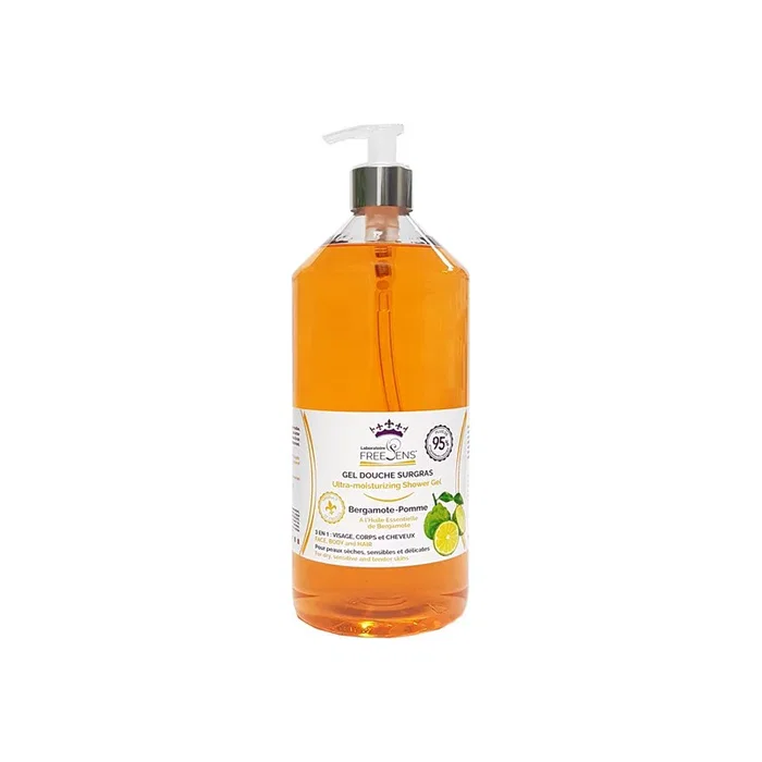 Laboratoire Freesens Gel de ducha & champú 2 en 1 con esencia de bergamota, 1000 ml Laboratoire Freesens Gel de ducha & champú 2 en 1 con esencia de bergamota, 1000 ml