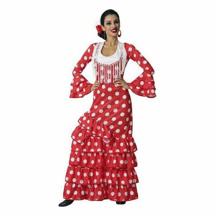 atosa Disfraz Flamenca Rojo con Flecos Adulto atosa Disfraz Flamenca Rojo con Flecos Adulto