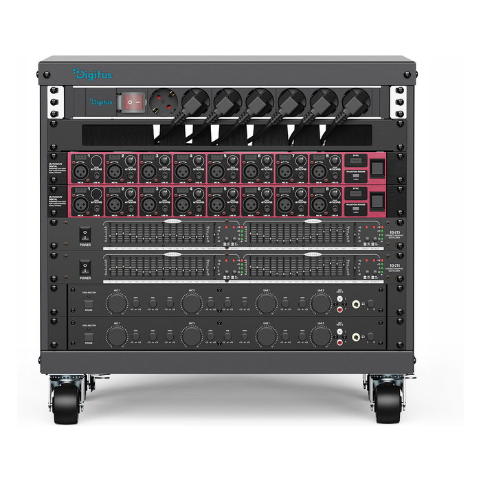 Digitus Rack de 19 pulgadas con ruedas, 8U, Negro Digitus Rack de 19 pulgadas con ruedas, 8U, Negro
