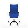 PIQUERAS Y CRESPO Sillón Albacete con Mecanismo Sincro, Tela Azul, Brazos 2D