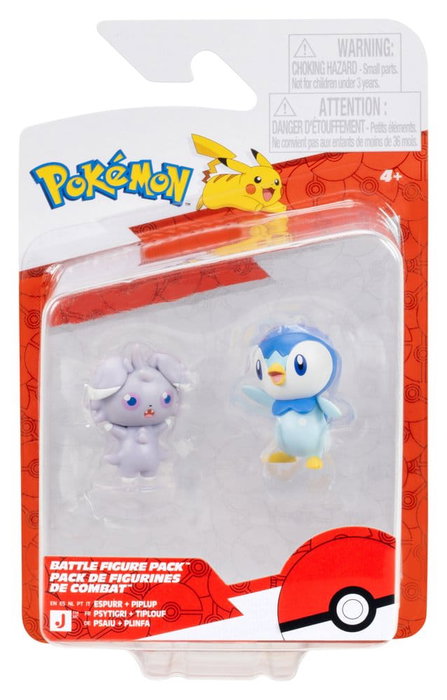 Jazwares Pokémon Battle Figure Figuras 2-Pack Espurr & Piplup Jazwares Pokémon Battle Figure Figuras 2-Pack Espurr & Piplup
