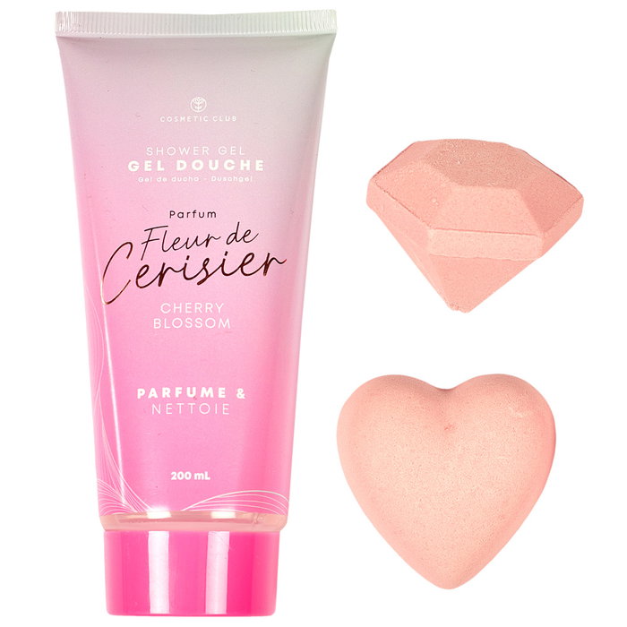 Cosmetic Club Juego De 3 Piezas Baño Flor Cerezo Pour Elle