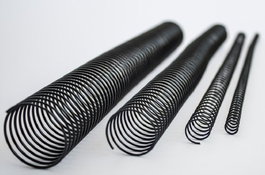 YOSAN Espiral Metálica Paso 64 (5:1) Plata 12 mm Caja de 200