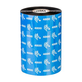 Zebra 4800 Resin - Cinta térmica de transferencia térmica - Resina Negra - 60 mm x 450 m (12 rollos) - UL/cUL