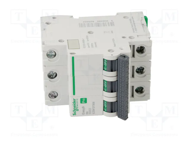 SCHNEIDER ELECTRIC Easy9 Pro MCB 6A 3P 6kA SCHNEIDER ELECTRIC Easy9 Pro MCB 6A 3P 6kA