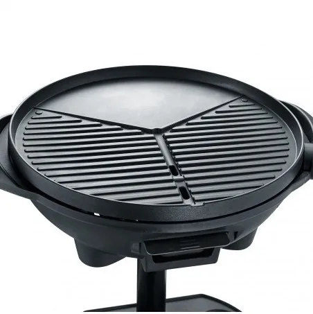 Severin Barbacoa eléctrica con patas PG8541, 2000 W, Ø 41 cm, Negro mate
