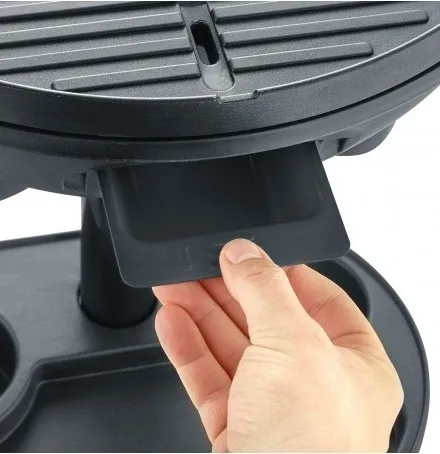 Severin Barbacoa eléctrica con patas PG8541, 2000 W, Ø 41 cm, Negro mate