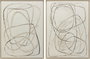 DKD Home Decor Cuadro Lienzo Abstracto Beige Pack de 2