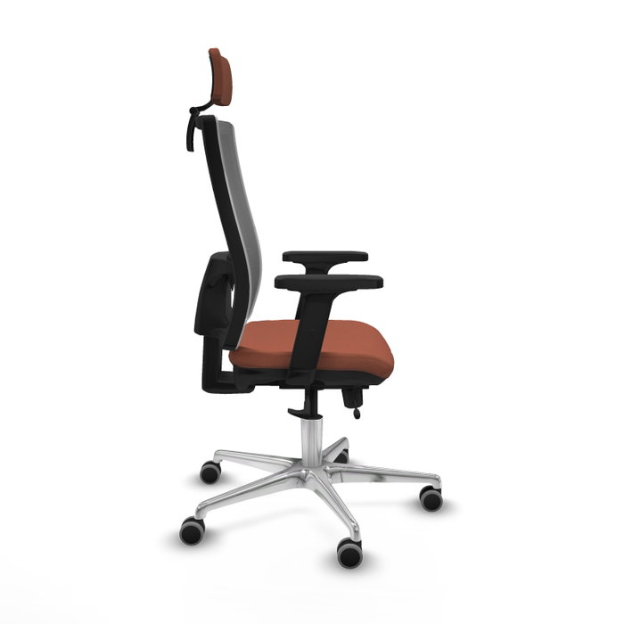 PIQUERAS Y CRESPO Silla de oficina Horna con mecanismo Sincro/Traslack Marrón y Gris PIQUERAS Y CRESPO Silla de oficina Horna con mecanismo Sincro/Traslack Marrón y Gris