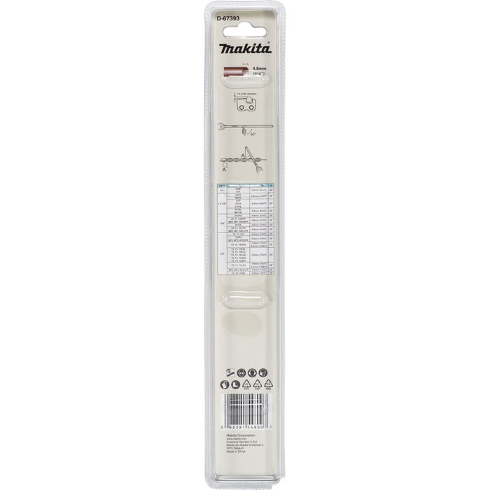 Makita Juego de 2 limas redondas de 4,8 mm