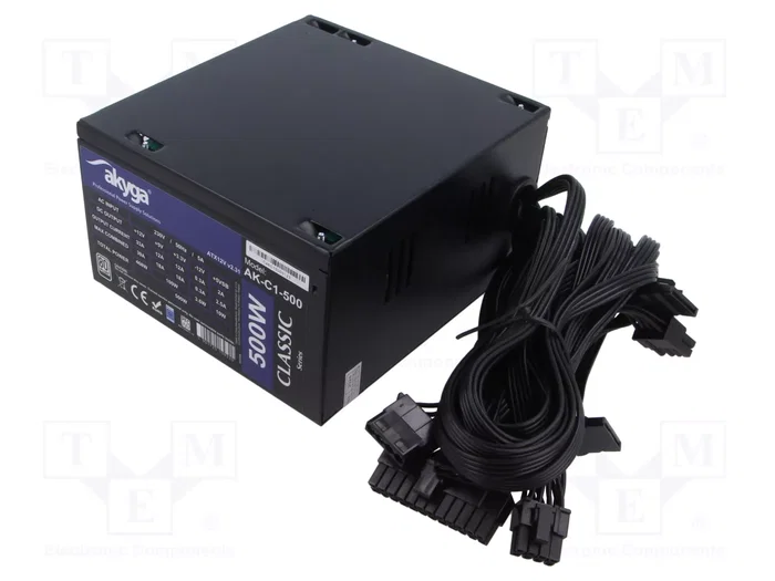 AKYGA AK-C1-500 Fuente de alimentación ATX 500W AKYGA AK-C1-500 Fuente de alimentación ATX 500W