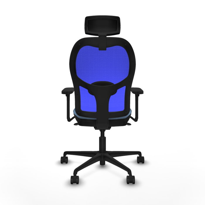PIQUERAS Y CRESPO Silla de oficina Jorquera con mecanismo Sincro, Azul cielo y Azul