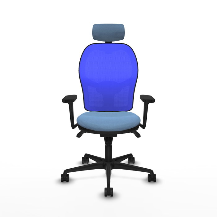 PIQUERAS Y CRESPO Silla de oficina Jorquera con mecanismo Sincro, Azul cielo y Azul