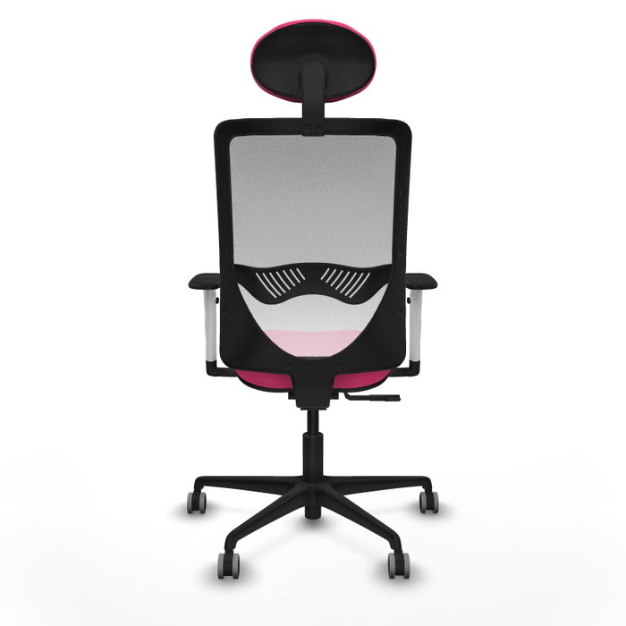 PIQUERAS Y CRESPO Silla de oficina Zulema Rosa y Blanca con mecanismo Sincro PIQUERAS Y CRESPO Silla de oficina Zulema Rosa y Blanca con mecanismo Sincro