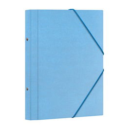 Carpeta Clasificadora Dohe Carton Plastif. Fº 12 Dptos.Gomas Y Solapa Azul Claro