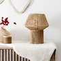 Home Deco Factory Lámpara de Mesa Pantalla Cuerda Natural d.28 cm; h.33 cm E27