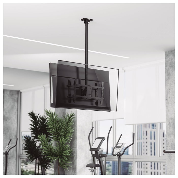 Holmios Soporte de techo giratorio con doble pantalla para TV 43-86 pulgadas Holmios Soporte de techo giratorio con doble pantalla para TV 43-86 pulgadas