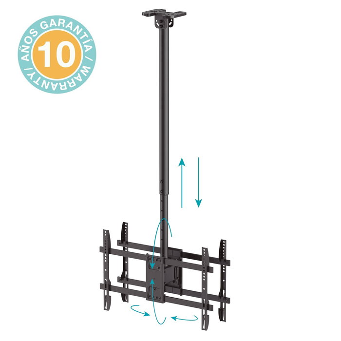 Holmios Soporte de techo giratorio con doble pantalla para TV 43-86 pulgadas Holmios Soporte de techo giratorio con doble pantalla para TV 43-86 pulgadas