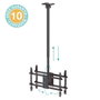Holmios Soporte de techo giratorio con doble pantalla para TV 43-86 pulgadas