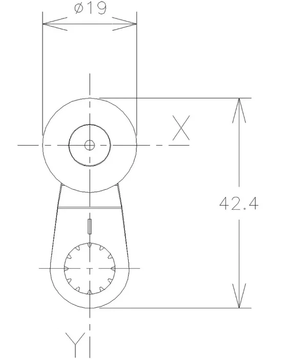 TELEMECANIQUE SENSORS Cabezal de accionamiento palanca R34,5mm