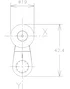 TELEMECANIQUE SENSORS Cabezal de accionamiento palanca R34,5mm