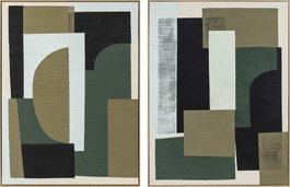 DKD Home Decor Cuadro Lienzo Abstracto Pack de 2 (90x4,5x120 cm)