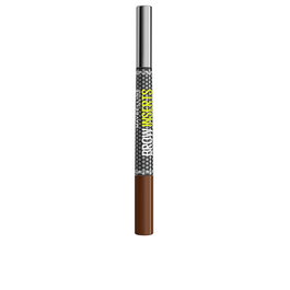 Maybelline Brow Insert Lápiz y Gel Cejas Doble Punta #Medium Brown 1 u, Precisión 0.015mm, Gel con Fibras, Efecto Multiplicador, Hasta 36h