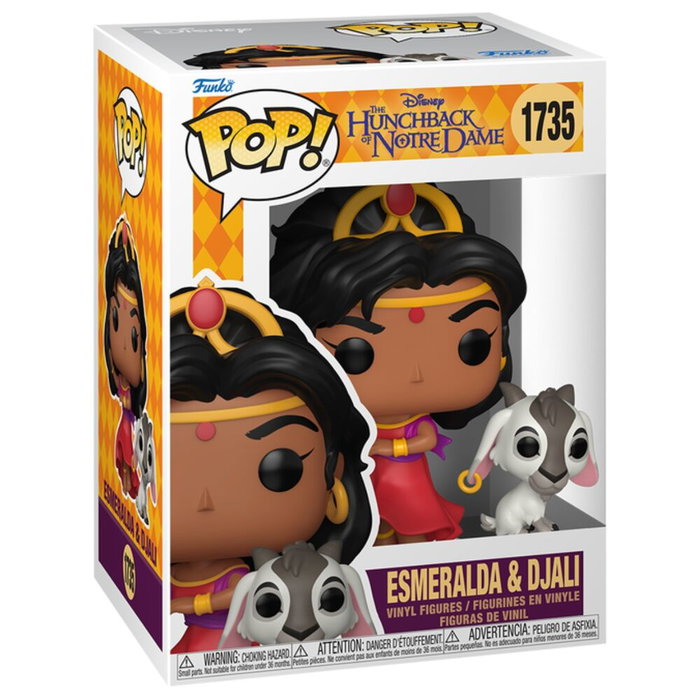 Funko Figura POP! Disney El Jorobado de Notre Dame Esmeralda & Djali