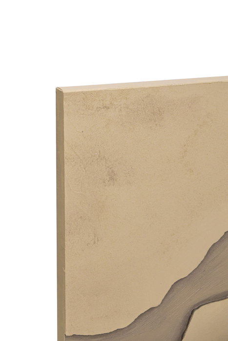DKD Home Decor Cuadro Lienzo y Yeso Moderno 3D Beige, Pack de 2 DKD Home Decor Cuadro Lienzo y Yeso Moderno 3D Beige, Pack de 2