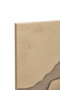 DKD Home Decor Cuadro Lienzo y Yeso Moderno 3D Beige, Pack de 2