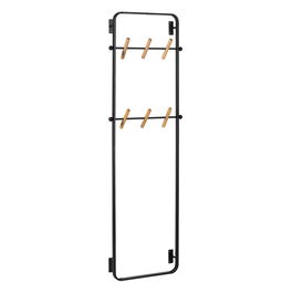 Perchero Negro Metal Decoración 45 X 7 X 150 cm