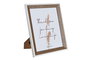 DKD Home Decor Marco de fotos 20x25 MDF cristal marrón