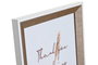 DKD Home Decor Marco de fotos 20x25 MDF cristal marrón