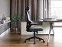 Q-connect Silla de Dirección Sorrento Malla Base Metálica Ruedas Premium, Color Azul Gris, Altura Máx. 1320 mm, Ancho 650 mm, Profundidad 600 mm