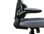 Q-connect Silla de Dirección Sorrento Malla Base Metálica Ruedas Premium, Color Azul Gris, Altura Máx. 1320 mm, Ancho 650 mm, Profundidad 600 mm