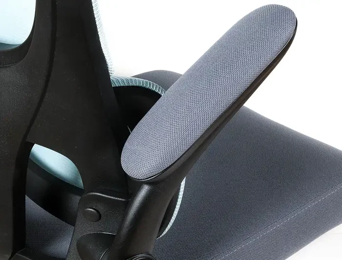 Q-connect Silla de Dirección Sorrento Malla Base Metálica Ruedas Premium, Color Azul Gris, Altura Máx. 1320 mm, Ancho 650 mm, Profundidad 600 mm