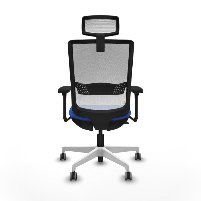PIQUERAS Y CRESPO Silla de oficina Haches Azul y Blanco