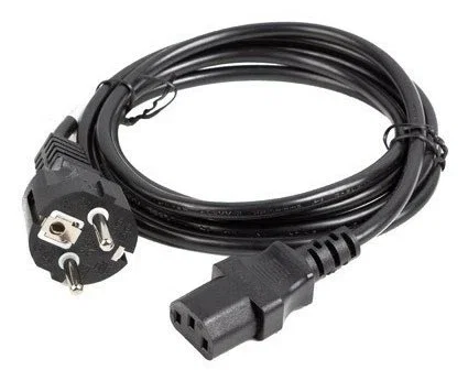 Lanberg Cable de Alimentación CEE 7/7 a C13 1,8 m Negro