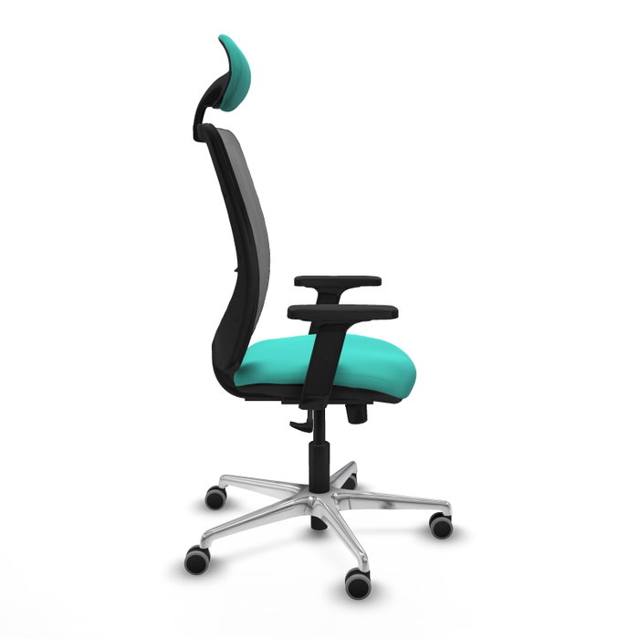 PIQUERAS Y CRESPO Silla de oficina Zulema con mecanismo Sincro, Turquesa y Gris PIQUERAS Y CRESPO Silla de oficina Zulema con mecanismo Sincro, Turquesa y Gris