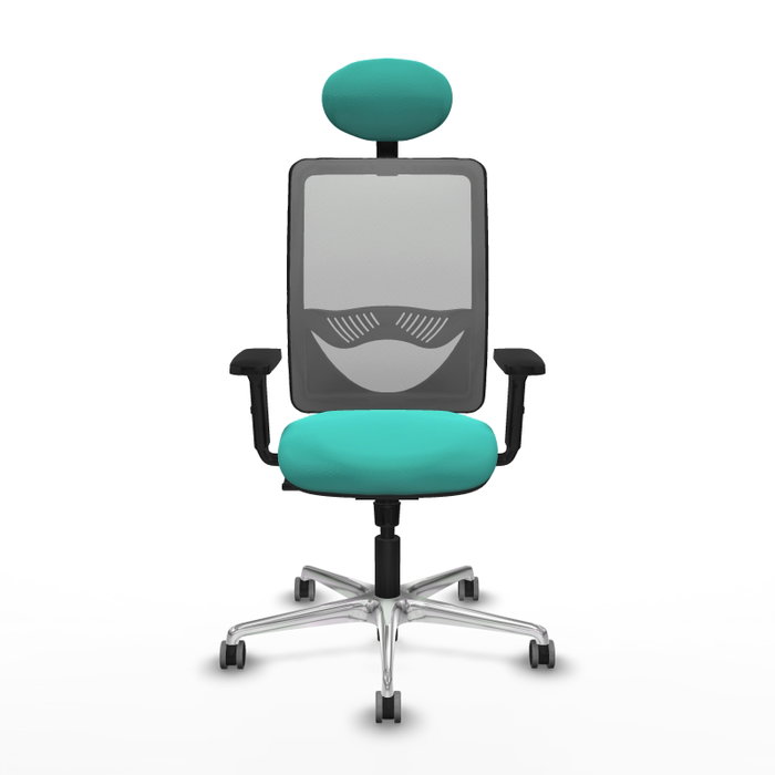 PIQUERAS Y CRESPO Silla de oficina Zulema con mecanismo Sincro, Turquesa y Gris PIQUERAS Y CRESPO Silla de oficina Zulema con mecanismo Sincro, Turquesa y Gris